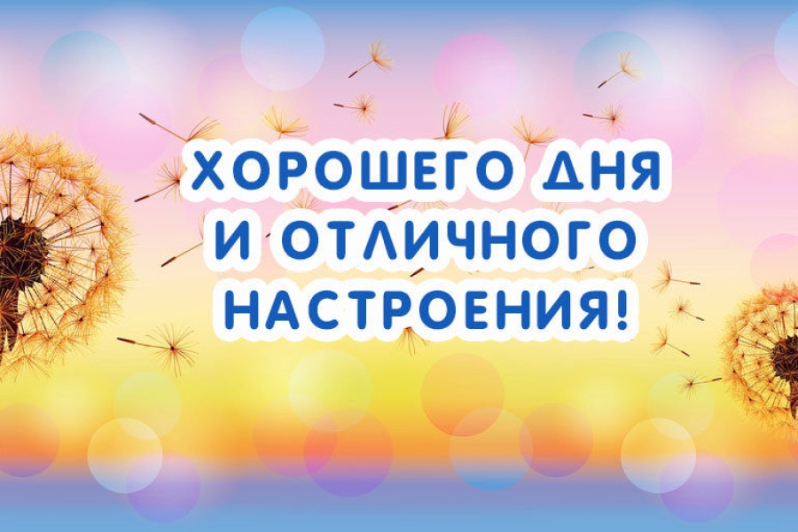 Хорошего дня и отличного настроения! 