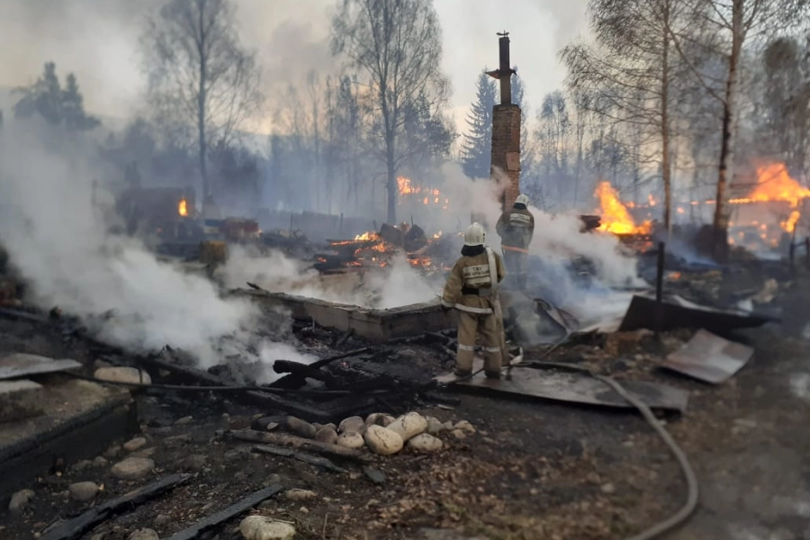 Пожар в Риддере: полиция задержала подозреваемого мужчину 